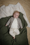 Jongens Cardigan GIAN van Levv Newborn in de kleur Light Grey in maat 68.