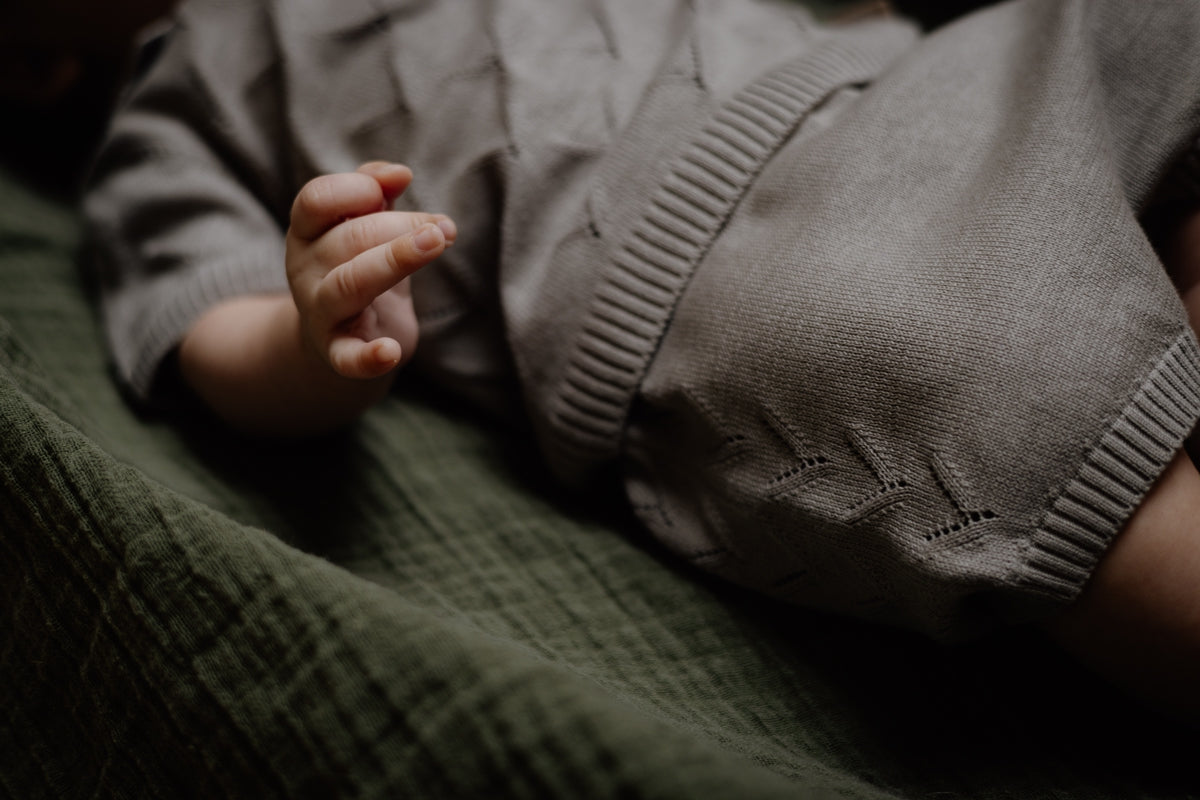 Jongens Short GIVANO van Levv Newborn in de kleur Light Grey in maat 68.