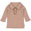 Meisjes Longsleeve GIVIN van Levv Newborn in de kleur Mauve in maat 68.