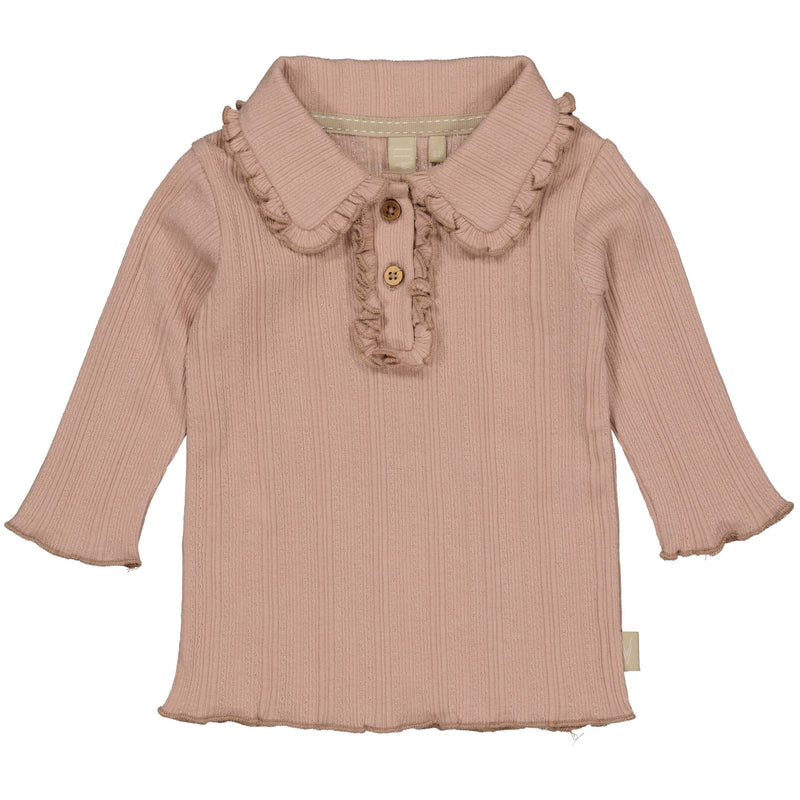 Meisjes Longsleeve GIVIN van Levv Newborn in de kleur Mauve in maat 68.