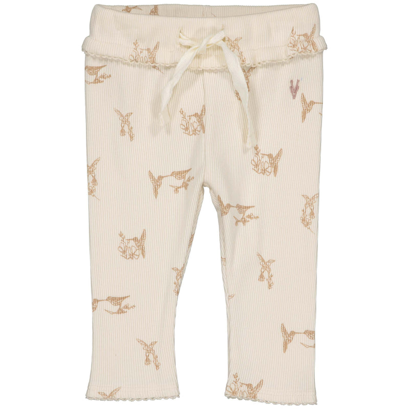 Meisjes Pants GRIETZ van Levv Newborn in de kleur AOP White Flower in maat 68.