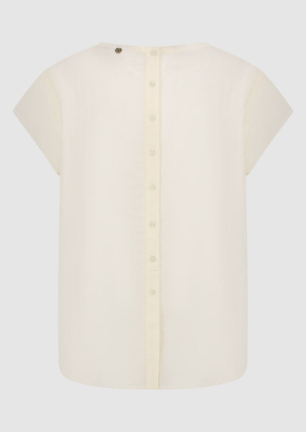 Meisjes GIRLS ANNE BLOUSE van Circle of Trust in de kleur Bone white in maat 176.