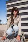Meisjes GIRLS FAITH JACKET van Circle of Trust in de kleur Olive gray in maat 176.