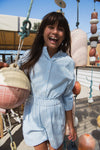 Meisjes GIRLS GABY SHORT van Circle of Trust in de kleur Fresh water stripe in maat 176.