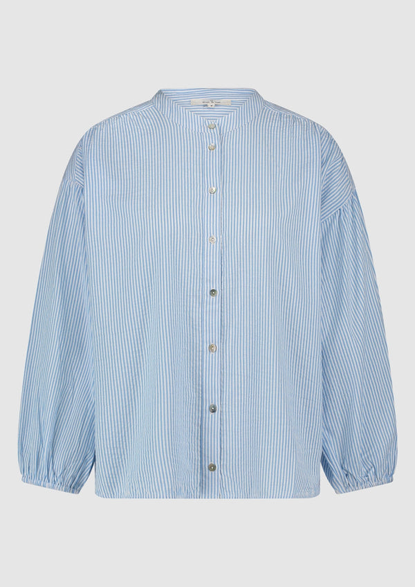 Meisjes GIRLS JENNA BLOUSE van Circle of Trust in de kleur Fresh water stripe in maat 176.