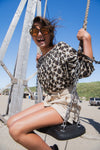 Meisjes GIRLS VERA BLOUSE van Circle of Trust in de kleur Bramble blossom in maat 176.