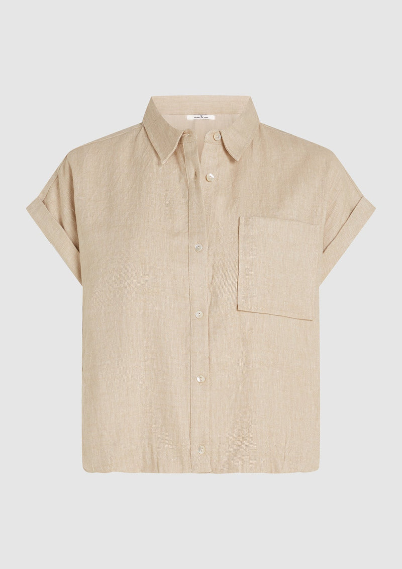 Meisjes KELLY BLOUSE van Circle of Trust in de kleur Safari Tan in maat 176.