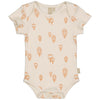 Jongens Romper GUIDO van Levv Newborn in de kleur AOP Orange Graphic in maat 68.