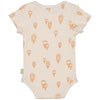 Jongens Romper GUIDO van Levv Newborn in de kleur AOP Orange Graphic in maat 68.
