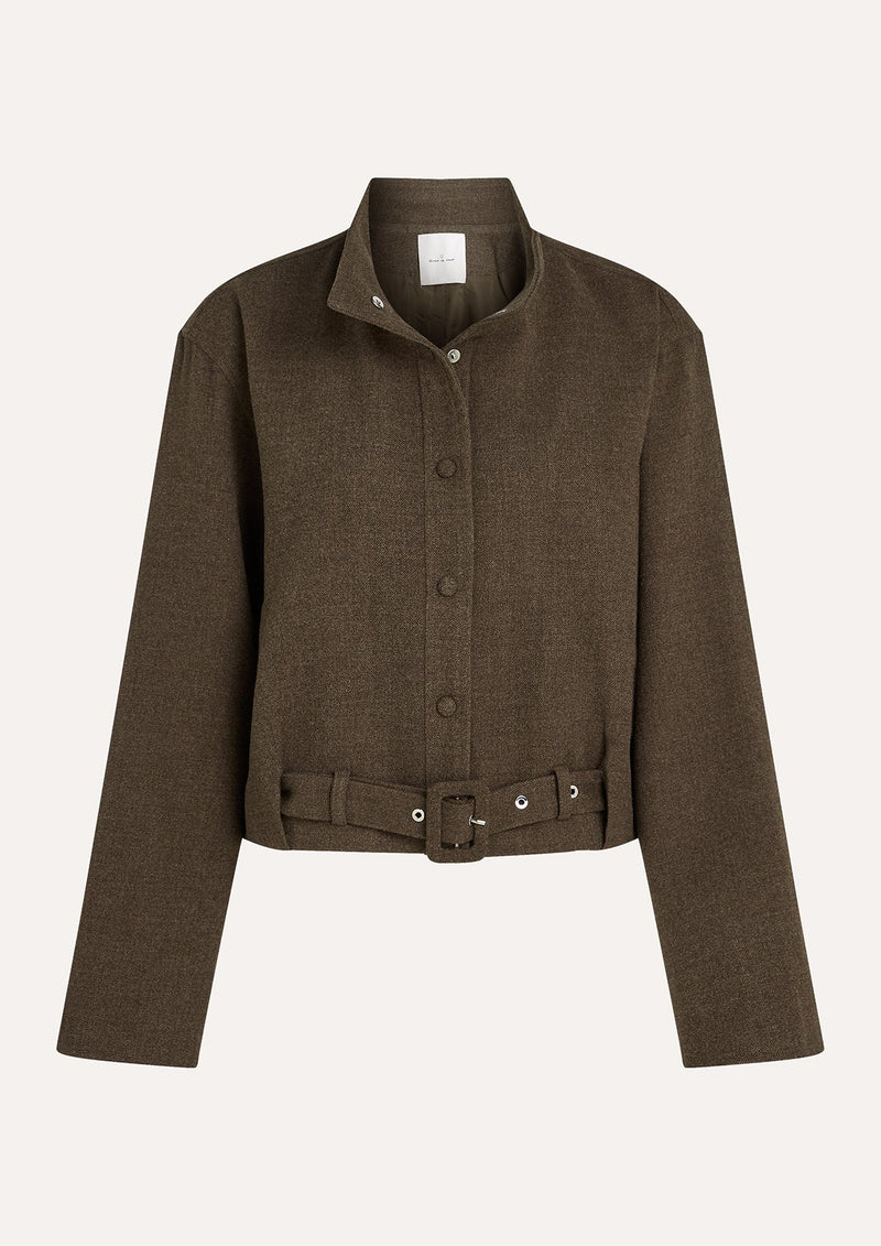 Meisjes INGER JACKET van Circle of Trust in de kleur Café noir in maat 176.