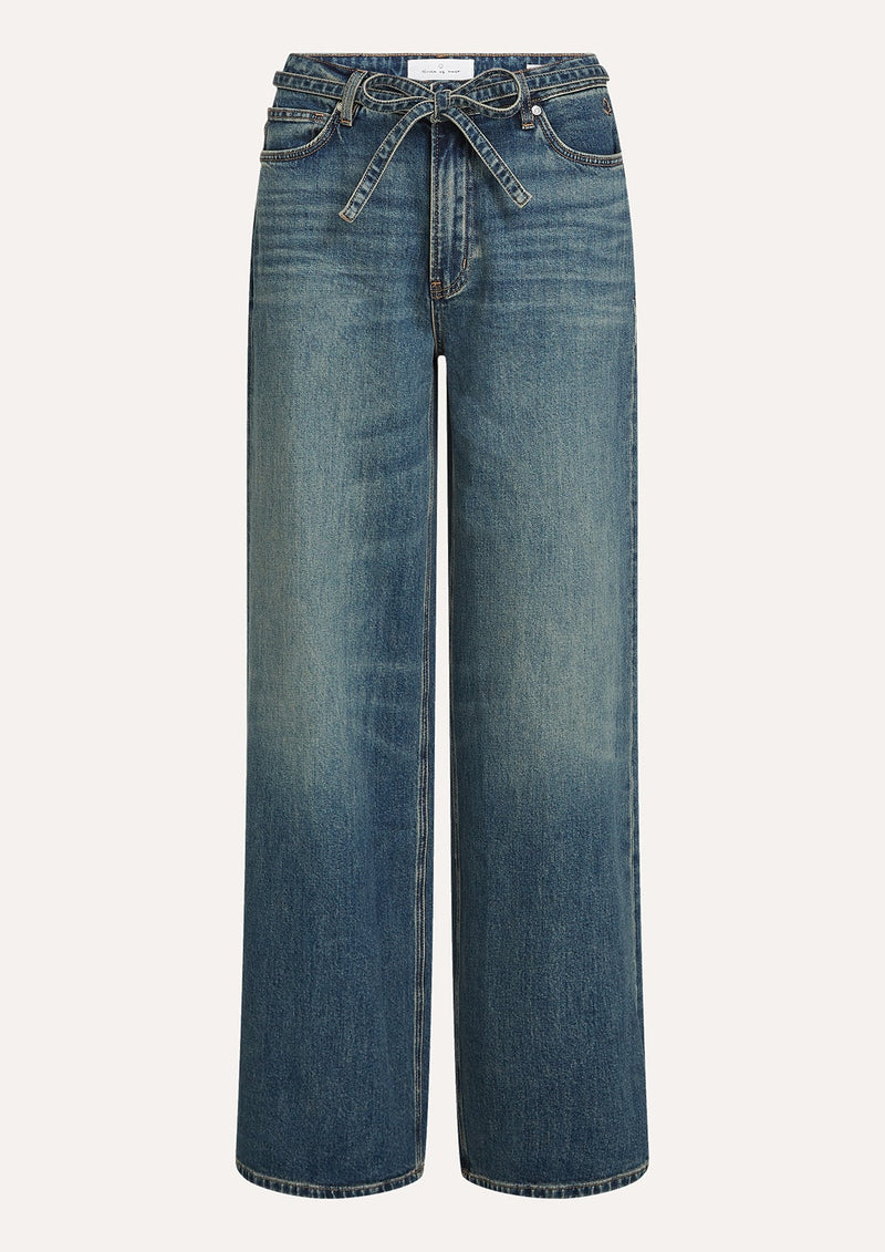 Meisjes JONA DENIM van Circle of Trust in de kleur Fluid blue wash in maat 176.