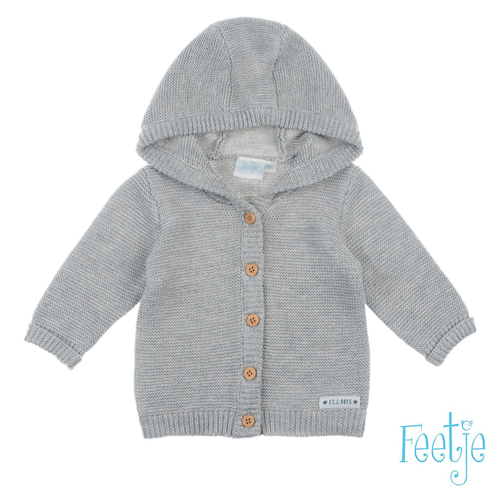 Gebreid vestje met capuchon - Milk Please