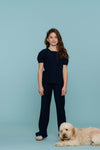 Meisjes Pants comfy van Geisha in de kleur Navy in maat 176.