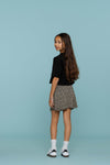 Meisjes Skort AOP van Geisha in de kleur Black / Off-White in maat 176.