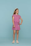 Meisjes Skort AOP van  in de kleur Cassis / Off-White in maat 176.
