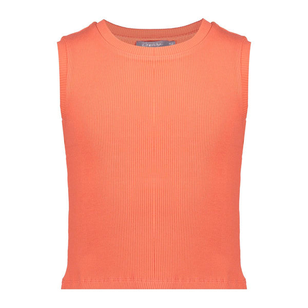 Geisha Top rib cropped sleeveless