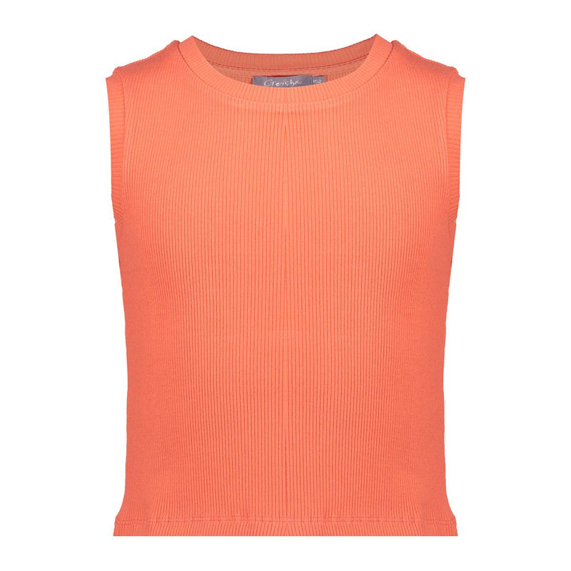 Geisha Top rib cropped sleeveless