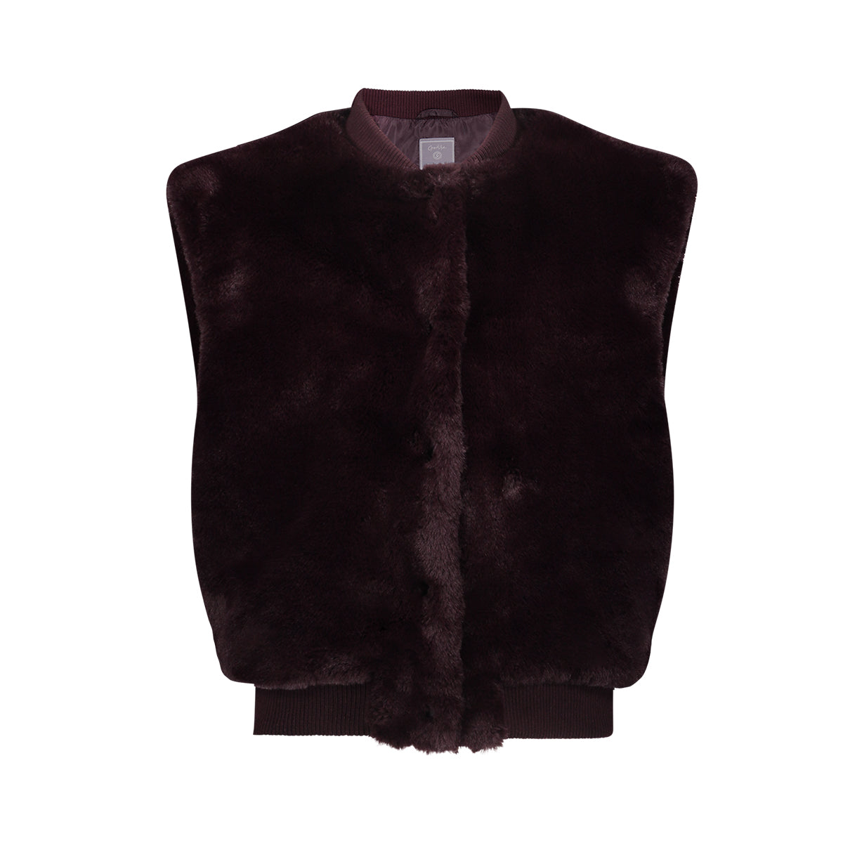 Geisha Gilet fur with rib