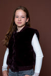 Geisha Gilet fur with rib