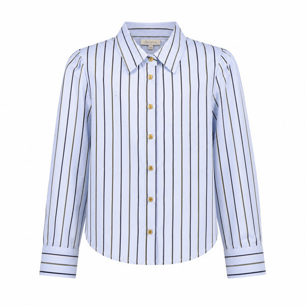 Geisha Blouse rhinestones stripe
