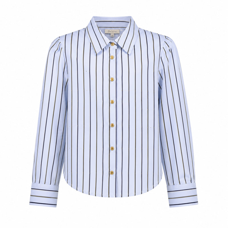 Geisha Blouse rhinestones stripe