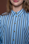 Geisha Blouse rhinestones stripe