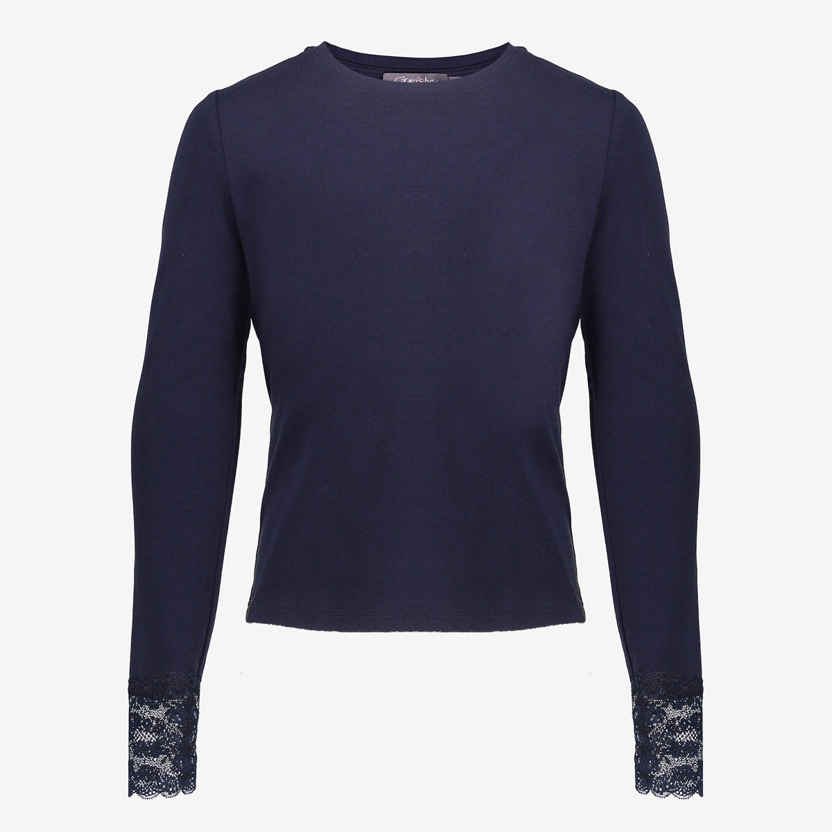 Geisha Shirt LS lace at sleeve