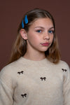 Geisha Pullover little bow embroidery