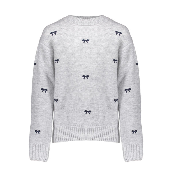 Geisha Pullover little bow embroidery