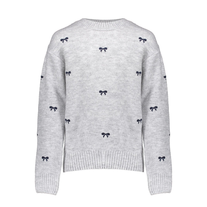 Geisha Pullover little bow embroidery