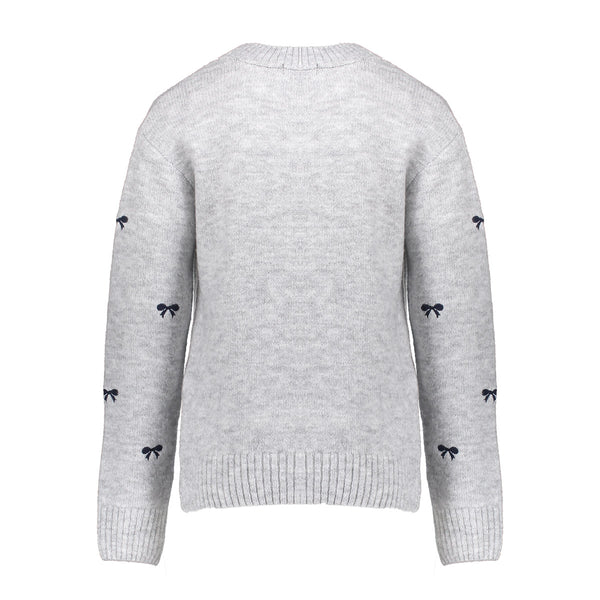 Geisha Pullover little bow embroidery