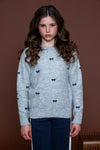 Geisha Pullover little bow embroidery