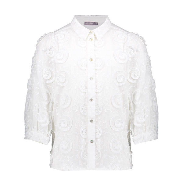 Geisha Blouse fancy circles