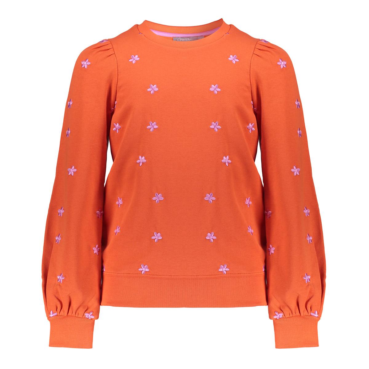 Geisha Sweater embroiderd flowers