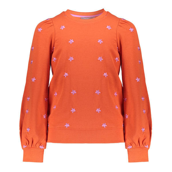 Geisha Sweater embroiderd flowers