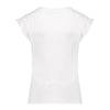Geisha T-shirt rib ruffle sleeves