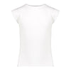 Geisha T-shirt rib ruffle sleeves