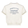 Meisjes Sweater sports club ss  van Geisha in de kleur Off-white/jeansblue in maat 176.