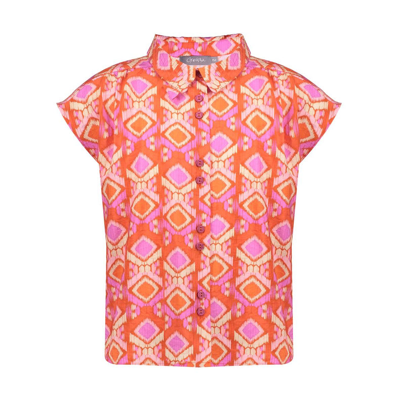 Geisha Blouse all over print
