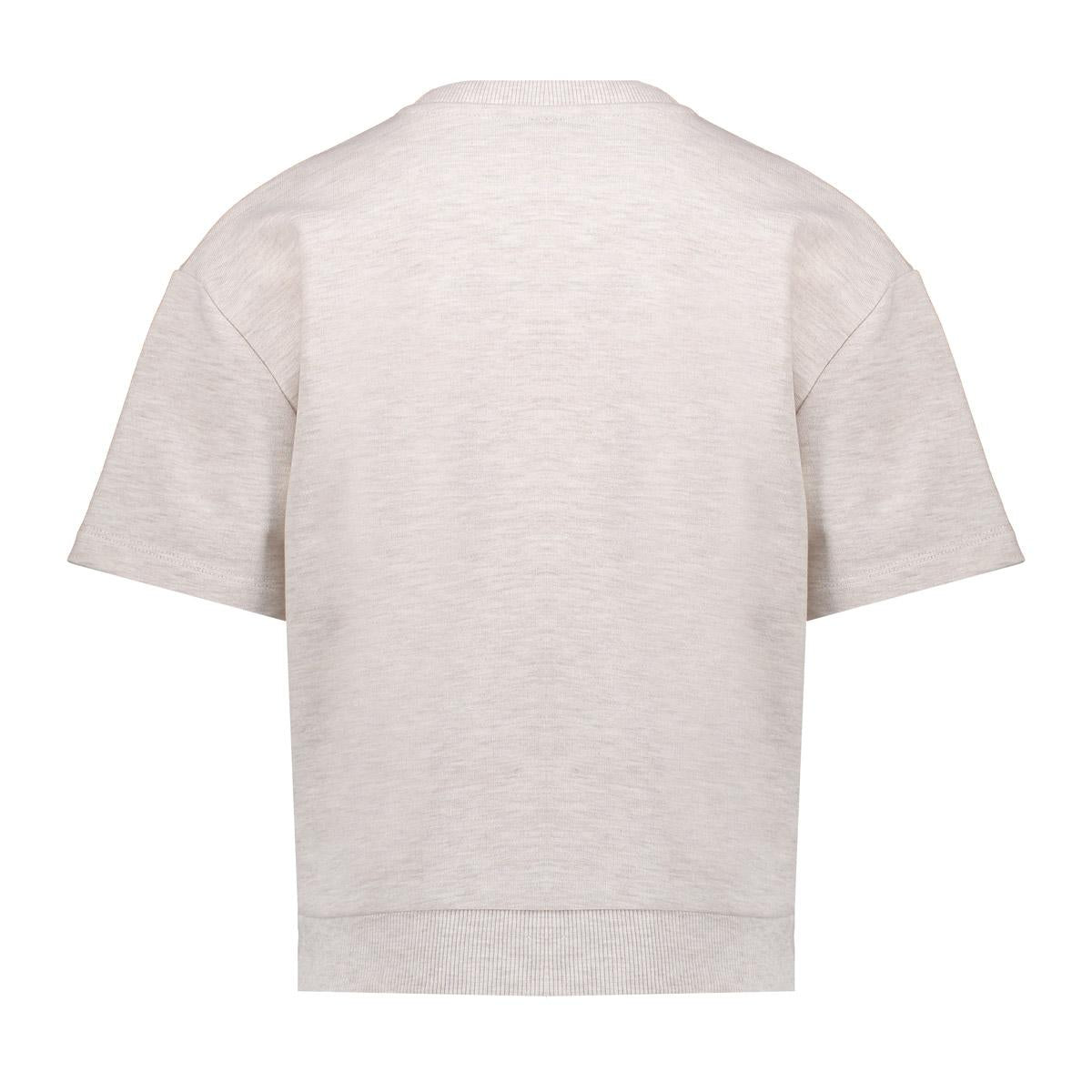 Meisjes Sweater toweling ooh la la  van Geisha in de kleur Beige melange/black in maat 176.