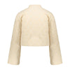 Meisjes Jacket padded balloon sleeve  van Geisha in de kleur Sand in maat 176.
