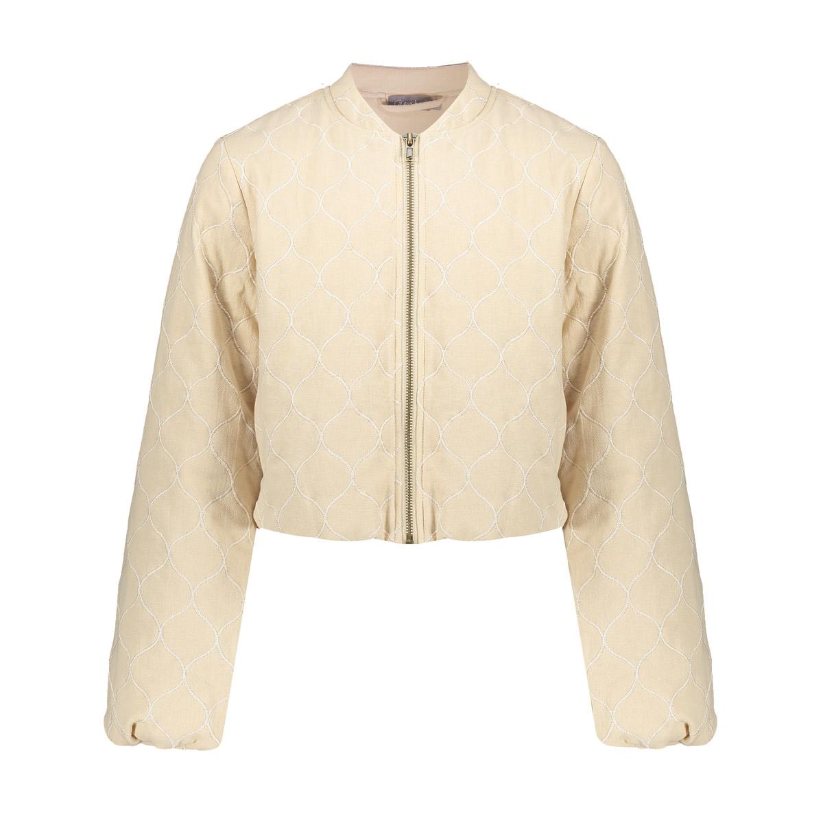 Meisjes Jacket padded balloon sleeve  van Geisha in de kleur Sand in maat 176.