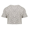 Geisha Top jacquard black/white