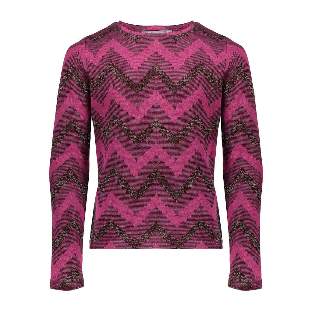 Geisha Top zig zag lurex