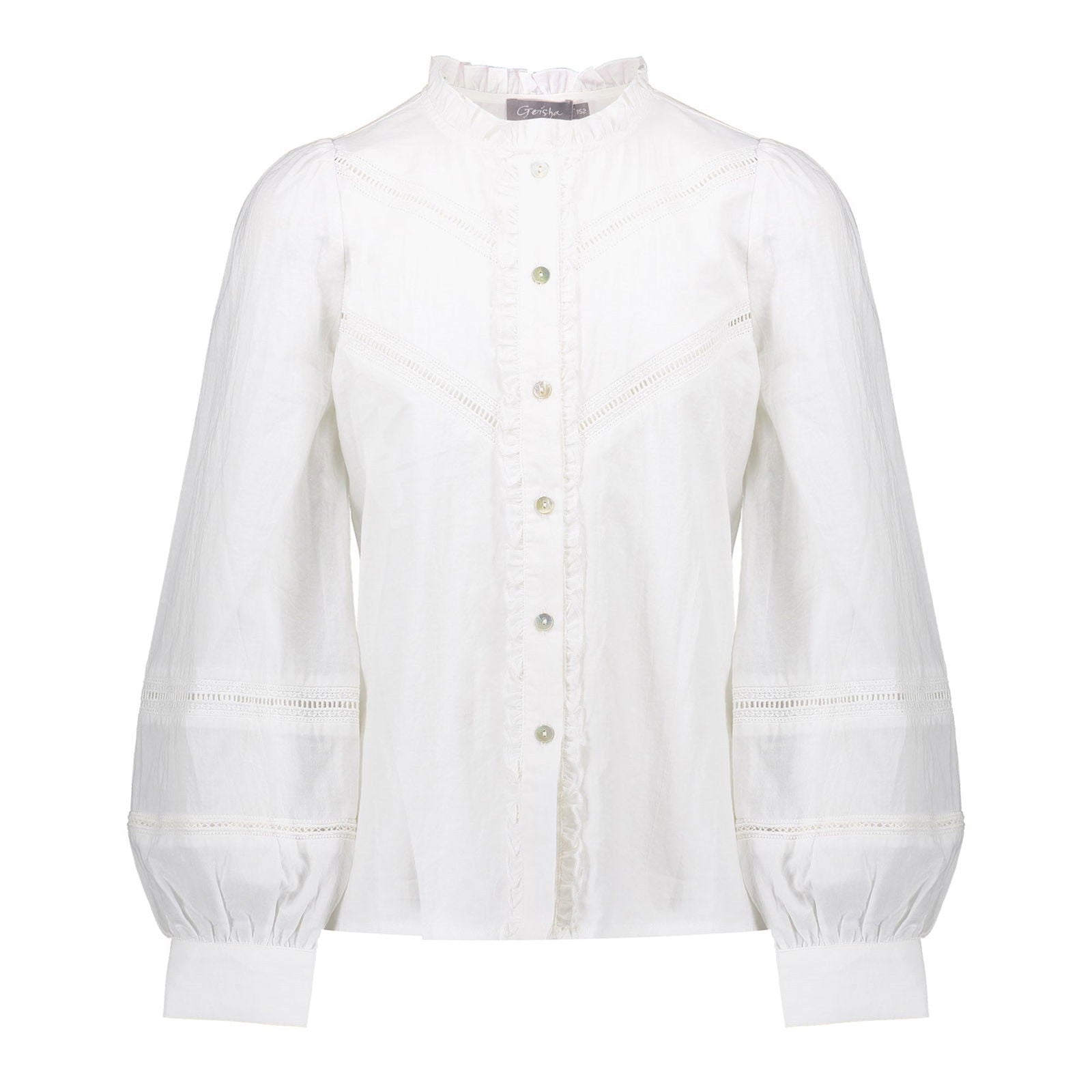 Geisha Blouse Broderie LS
