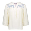 Geisha Blouse embroidery blue - Bubbles & Bo