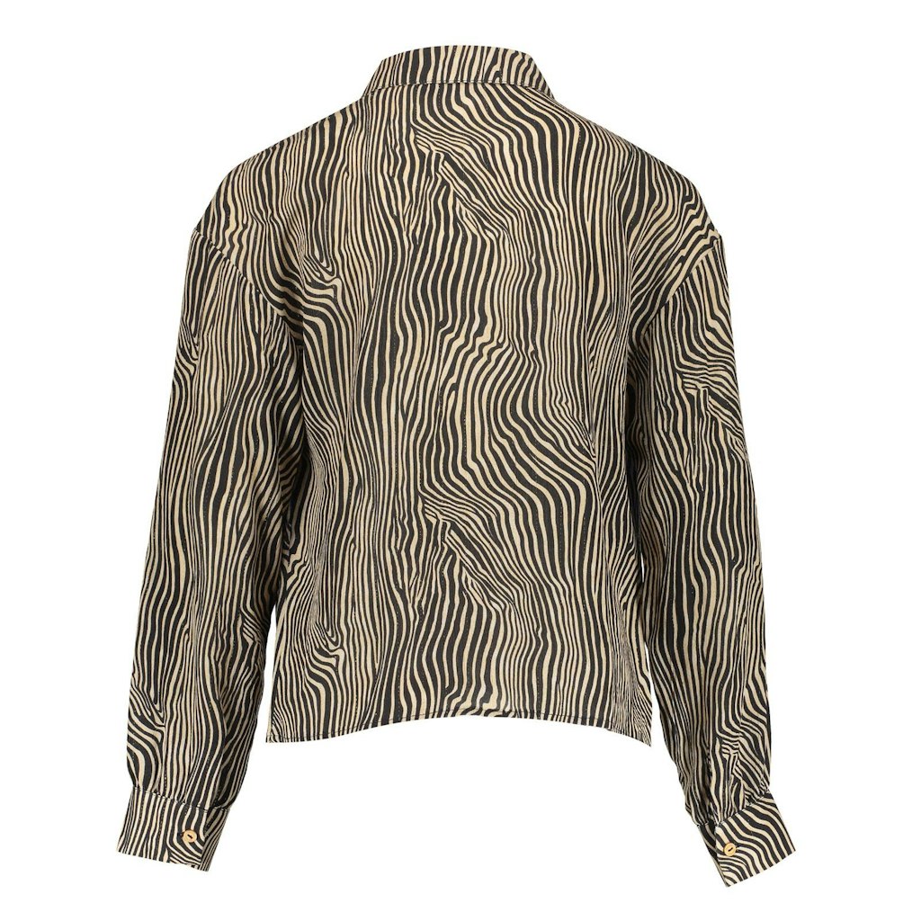 Geisha Blouse zebra lurex - Bubbles & Bo