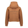 Geisha Hoody cropped back print Cognac - Bubbles & Bo
