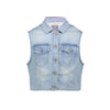 Geisha Jeans jacket sleeveless - Bubbles & Bo