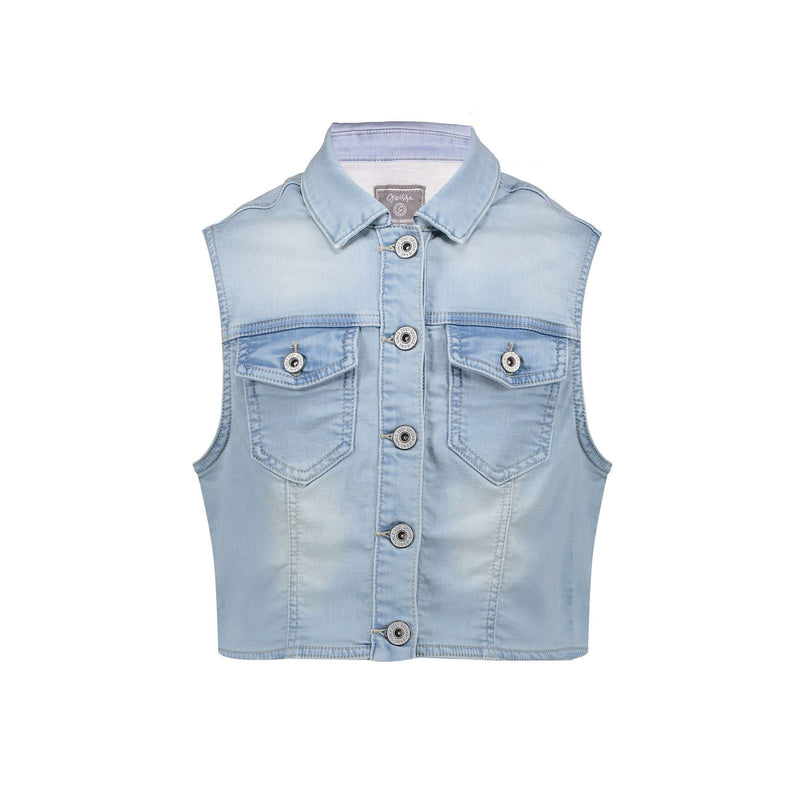 Geisha Jeans jacket sleeveless - Bubbles & Bo